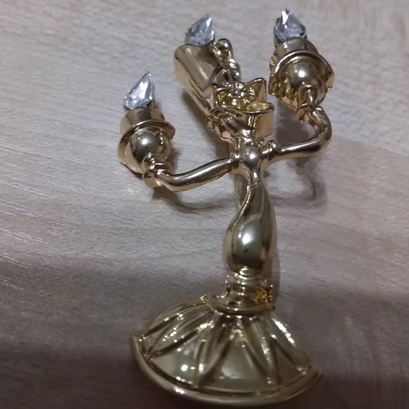 Betsey Johnson Beauty&Beast Gold Candleholder Brooch - Picture 15 of 15